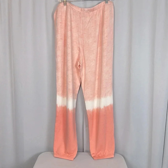 Kookaburra By UGG Brushed-Back French Terry Jogger Pant Coral Ombre Size Large - Picture 2 of 7